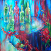 The One with the Bottles	Acrylic on Canvas	30 x 30